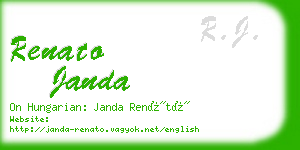 renato janda business card